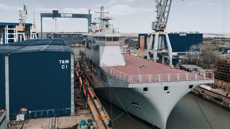 Damen Launches NRP D. João II For The Portuguese Navy (1)